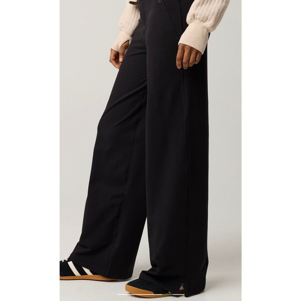 aerie offline NEW Hugger Black Wide Leg Trousers NWT